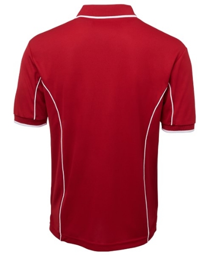 Picture of Podium Mens Piping Polo Shirt 100% Polyester Pique Knit